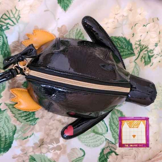 MR Bond the ADORABLE PENGUIN Cute Betsey Johnson Wristlet Kawaii Cute Kitsch Retro Pinup Bird Artic North Pole Christmas Winter Holiday Vtg Etsy