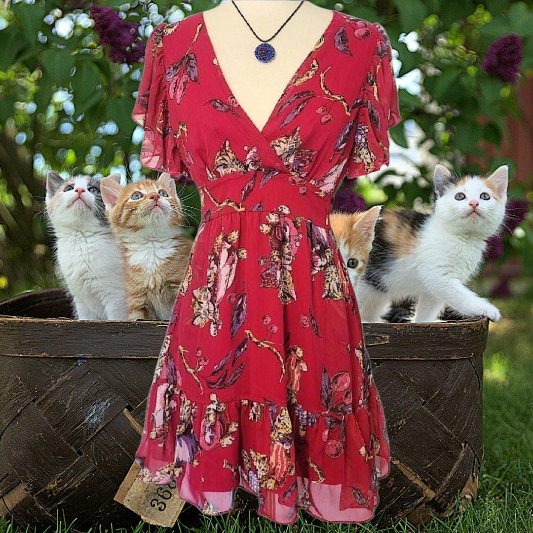 Betsey Johnsonベッツィジョンソン　ヴィンテージ ワンピース4花柄 Betsey Johnsonベッツィジョンソン ヴィンテージ ワンピース4花柄