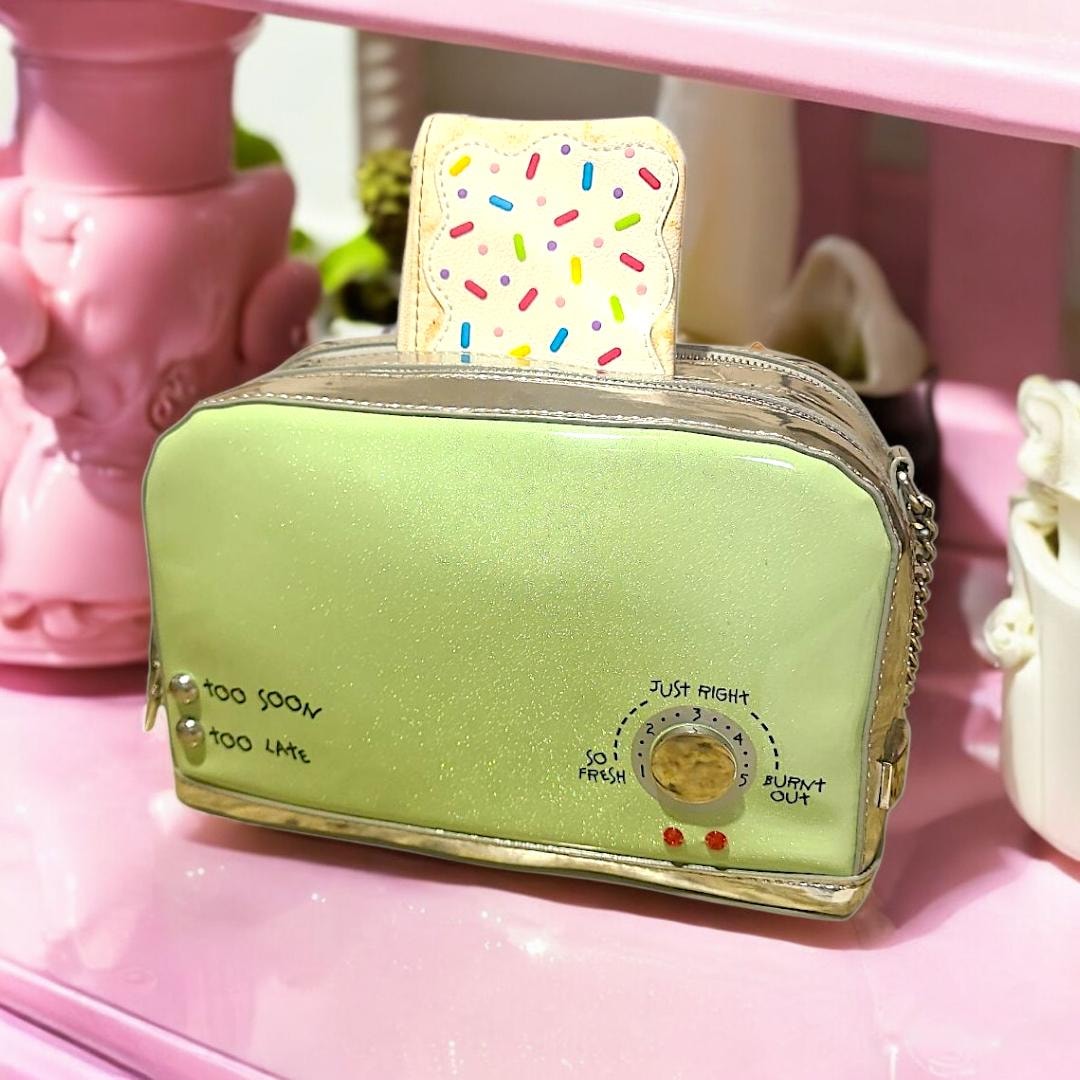 Betsey Johnson Kitsch Toaster Bag and Poptart Coin Purse Crossbody