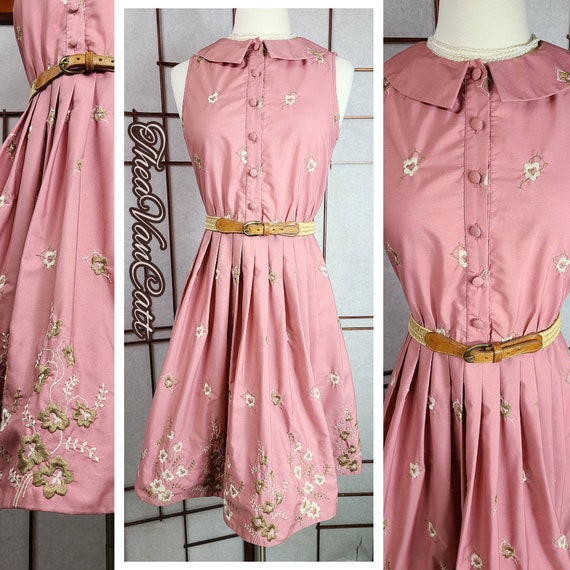 Vintage 1990's BETSEY JOHNSON Embroidered Floral p