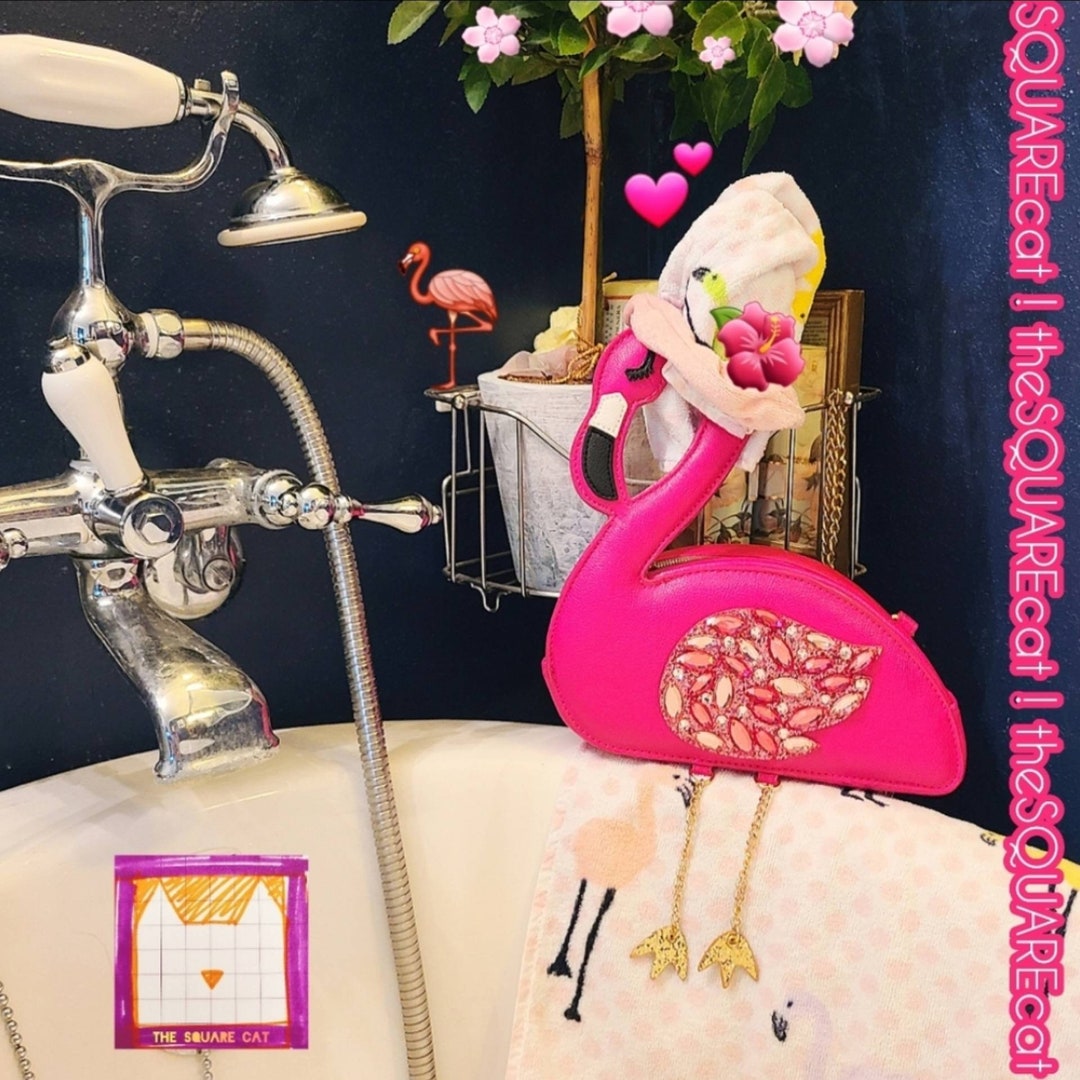 Betsey johnson flamingo purse hotsell