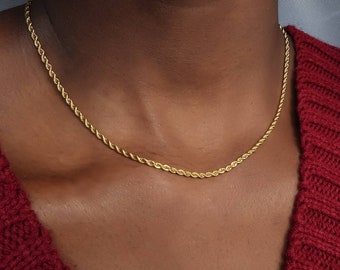 18k Thin Chain | Etsy