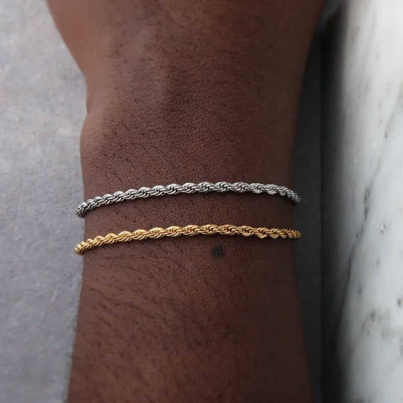 Zoë Chicco 14k Gold Medium Rope Chain Bracelet – ZOË CHICCO