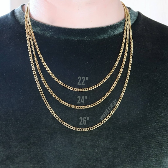 Mens cuban curb best sale chain