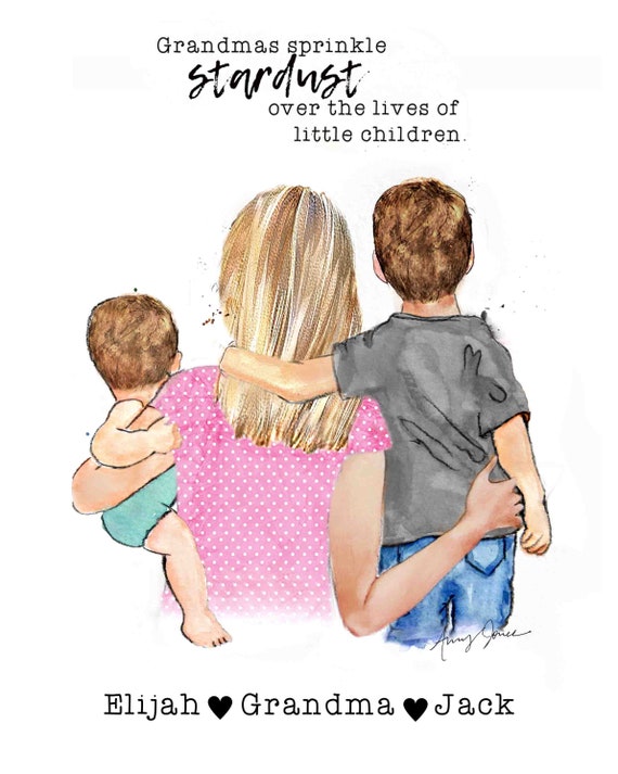 Little Girl Boy or Baby Hugging Mom/grandma, Grandchild, Lil
