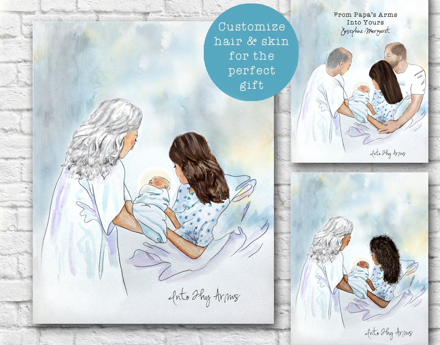 Heavenly Mother/angel Handing Newborn Baby to Mother, Into Thy Arms, Baby  Shower Gift for New Mom, Watercolor Art Print, Custom Art Print - Etsy New  Zealand, image size:1440x1130