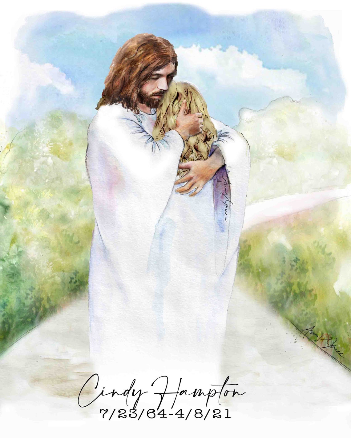 Christ's Embrace Jesus hugging image 3