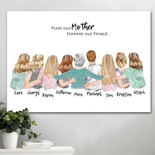 4-8 Mothers Hug Mom/daughters/sons Sisters/brothers