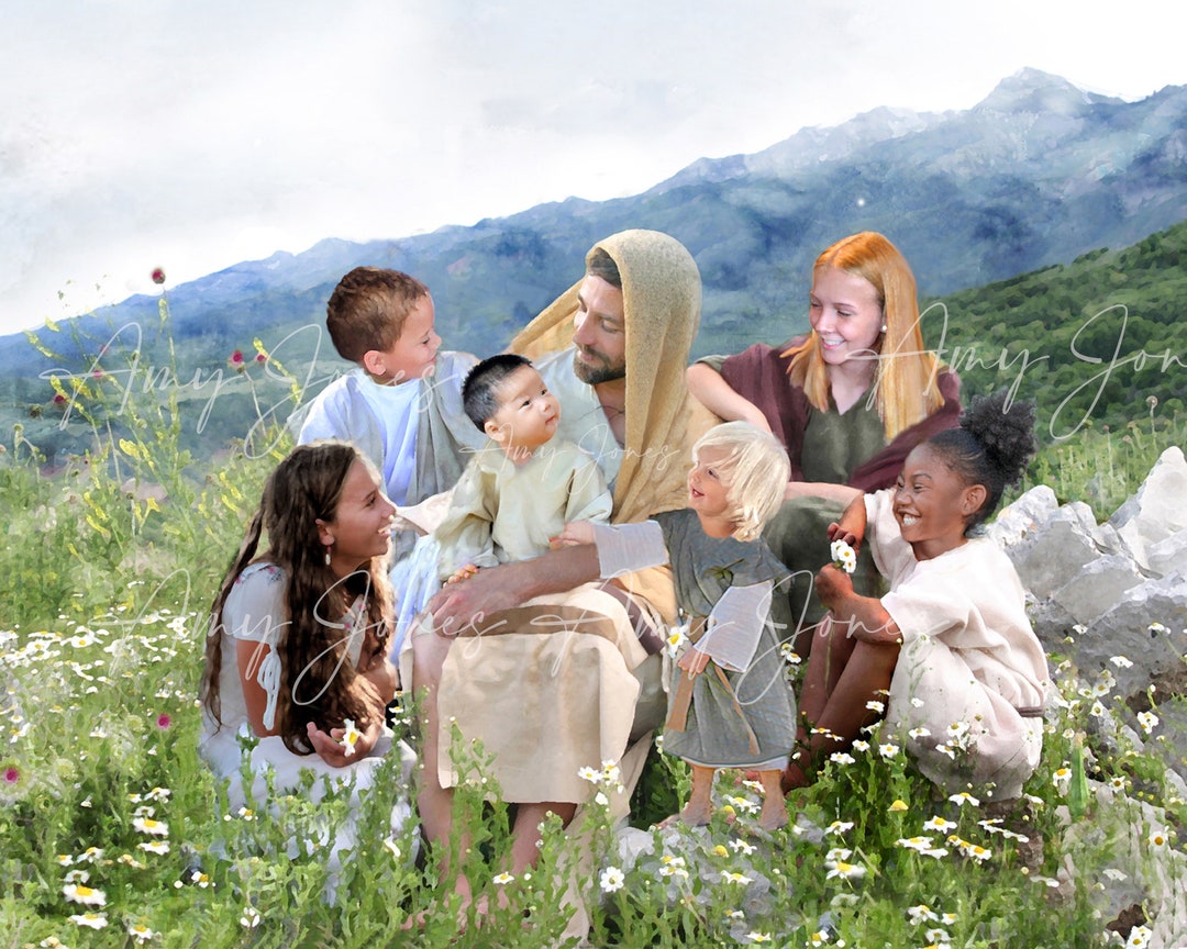 Jesus with children children of god i am a child of god jesus