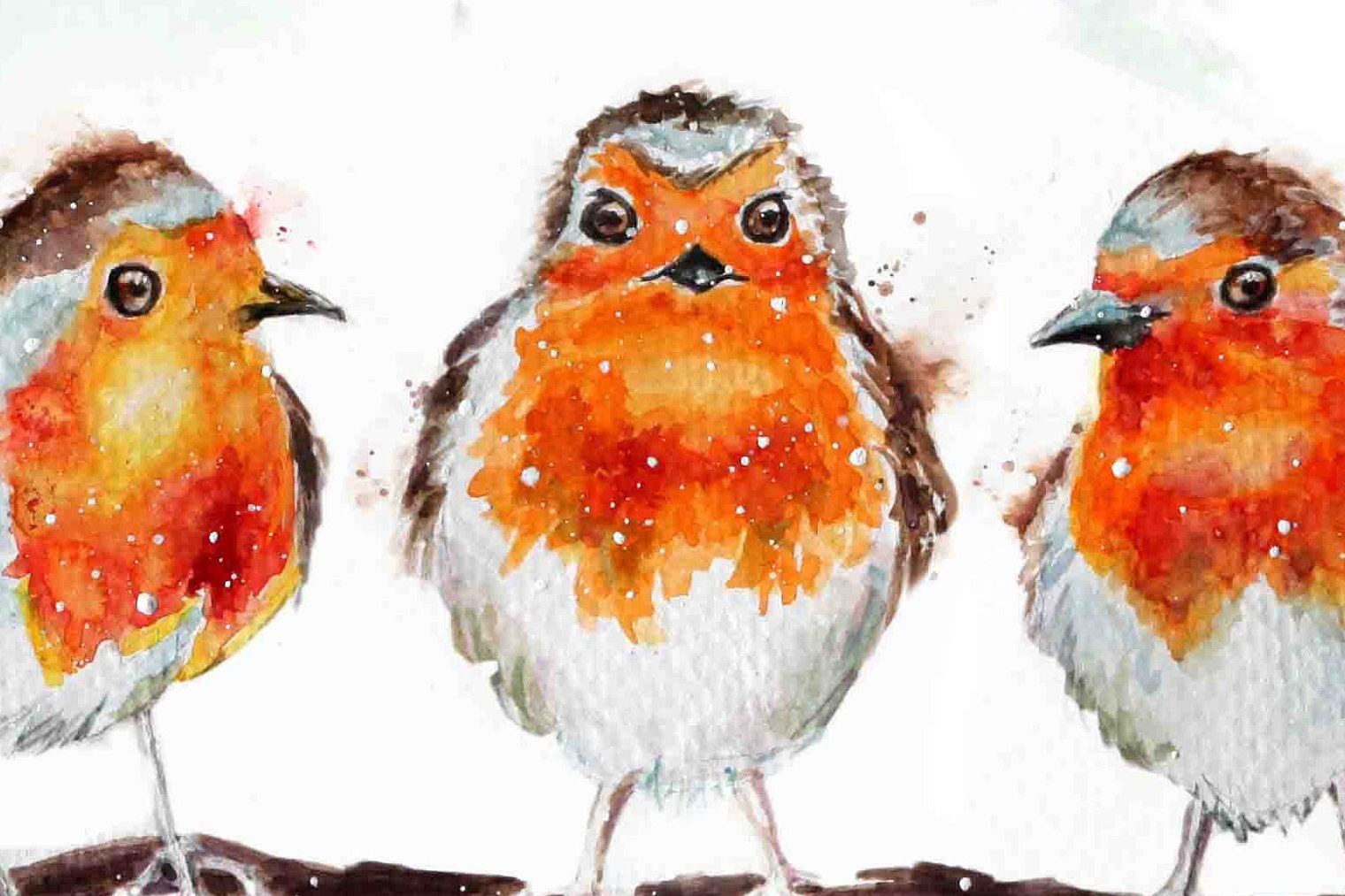 鳥の友達 - 枝に止まる水彩画のロビンと感動的な友情の言葉 - Etsy 日本