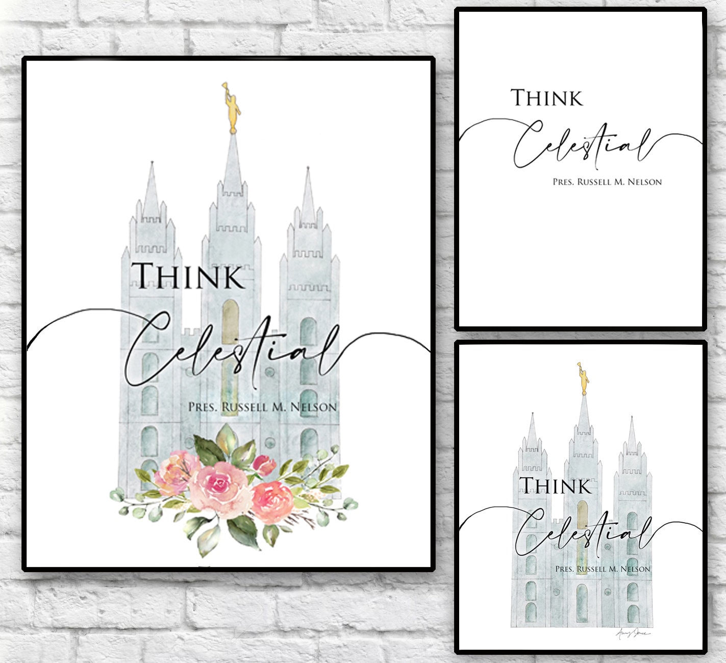 Think Celestial, Instant Digital Download, LDS Conference Quotes, LDS Home Decor, President Nelson, General Conference, Relief Society Gift