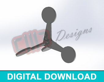 AR500 Round Walking Jumping Range Shooting Target Design - DXF file - Digital Download