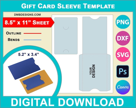 gift card sleeve template Christmas gift card holder template SVG Bundle, Christmas Gnome money card  holder design main image 1