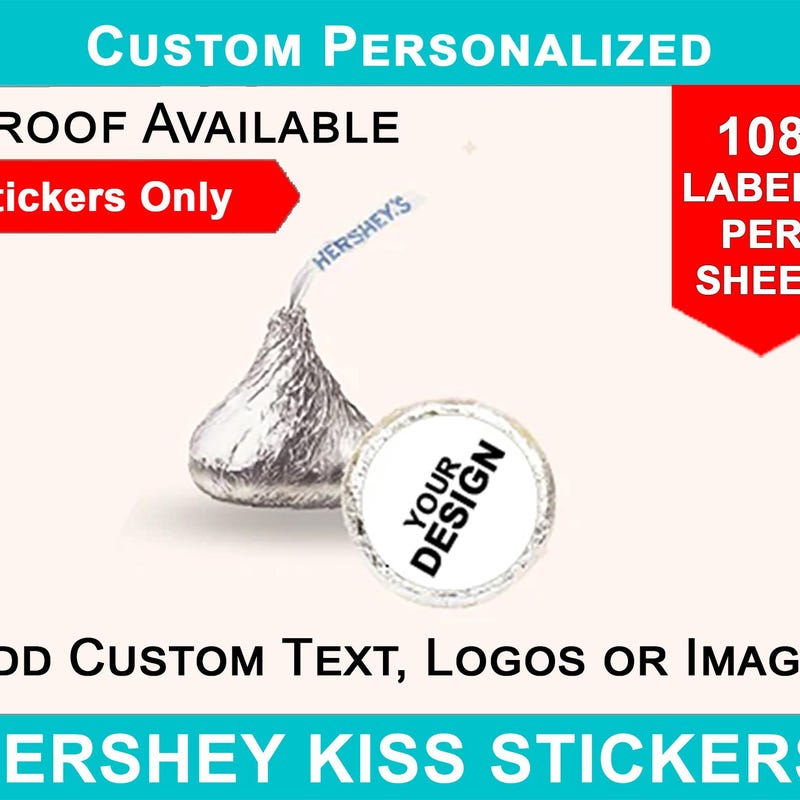 Hershey Kiss Sticker - Etsy