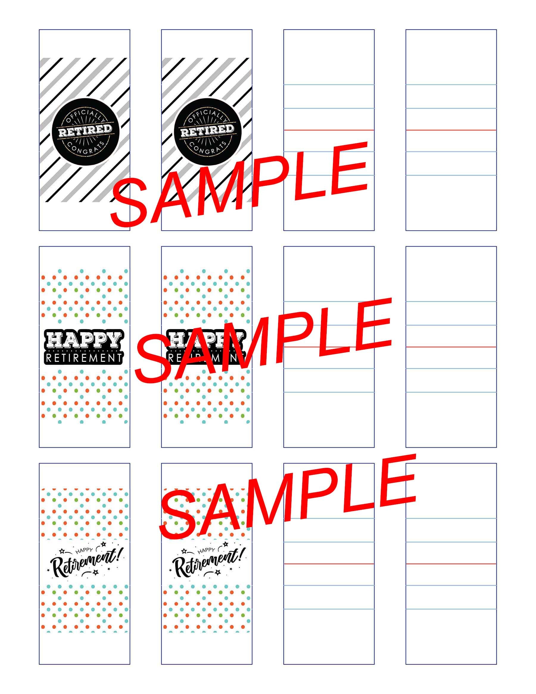 Mini Candy Wrapper Template, Miniatures Chocolate Wrapper Template, Svg ...