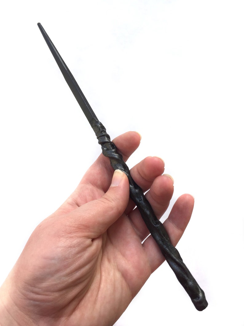 Black Wizard Wand |10.5 inch Black Magic Wand Black Wand Black onyx wood wand fairy wand for pretend play role play creative play