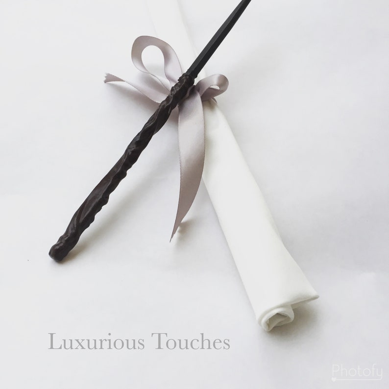 Black Wizard Wand |10.5 inch Black Magic Wand Black Wand Black onyx wood wand fairy wand for pretend play role play creative play
