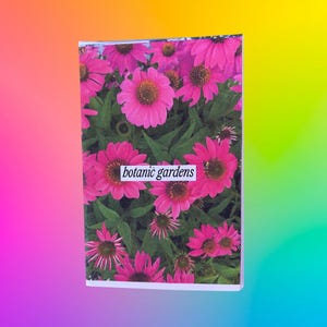 botanic gardens mini zine | colorful photography zine exploring cornell&#39;s botanical gardens