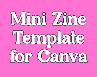 Canva Mini Zine Template: DIY Digital Zine (PDF Downloadable Instructions Included)