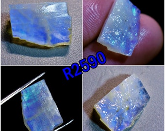 Blue Rainbow Moonstone Slabs Rough Moonstone Raw Rough Wholesale Gemstone V68-10