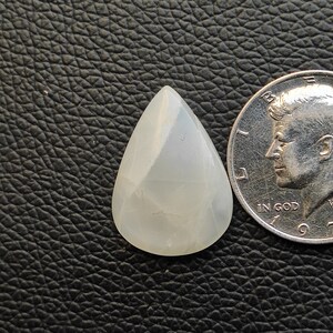 30X21X6 MM Pear shape 30ct Natural white moonstone cabochon designer white moonstone chatoyant healing stone highly polished gemstone R12137