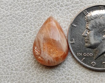 25ct Natural golden fire sunstone flatback cabochon designer sparkling sunstone healing stone smooth polished gemstone for jewelry R13352
