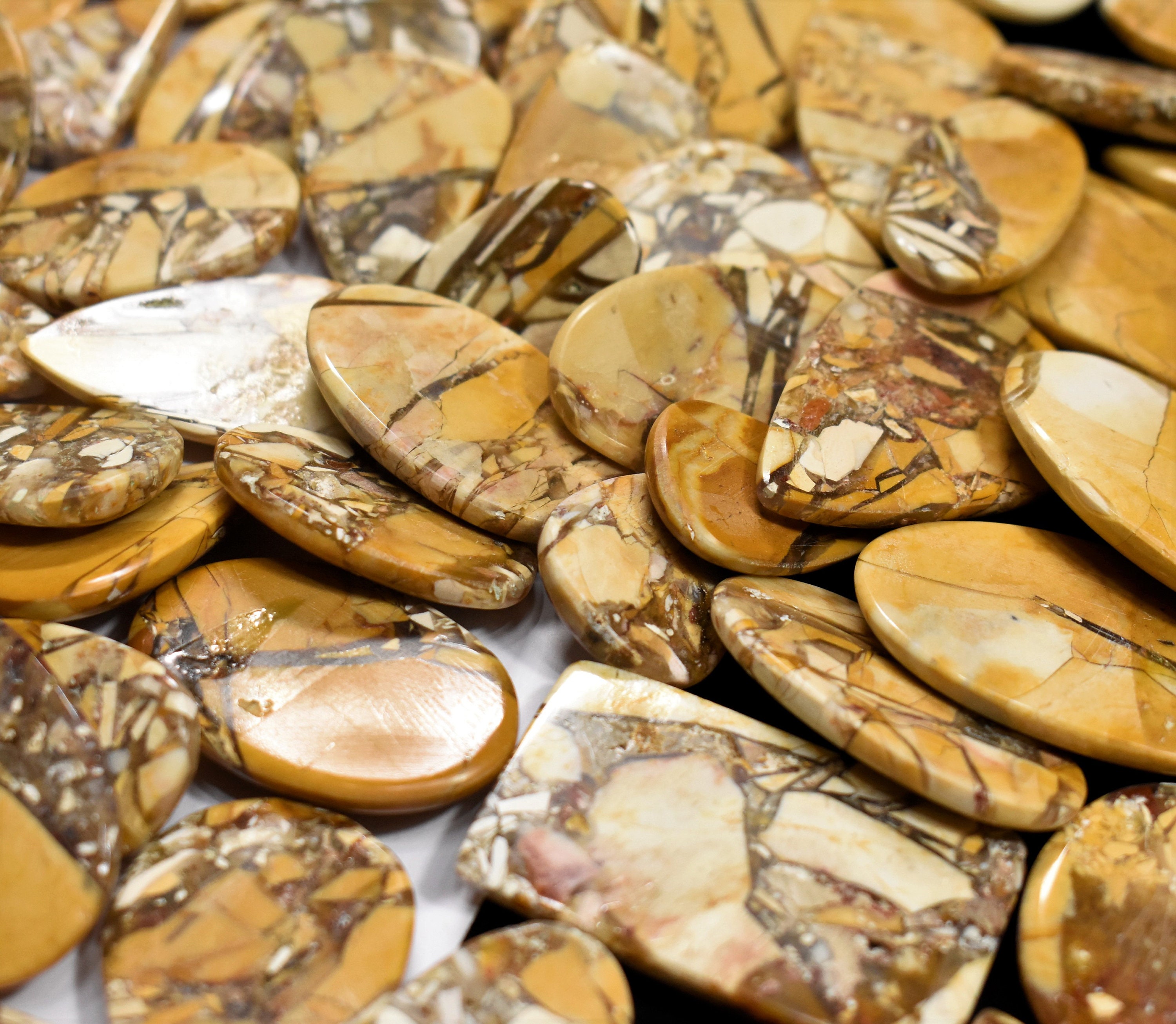 100% Natural Multi Colour Brecciated Mookaite Jasper Cabochon Mix