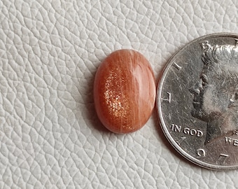 Sunstone Cabochon 15 Carat 19X14X7 MM Oval Shape Natural Flashy Golden Sunstone Cabochon Sunstone Gemstone for Ring Pendent Jewelry R10436