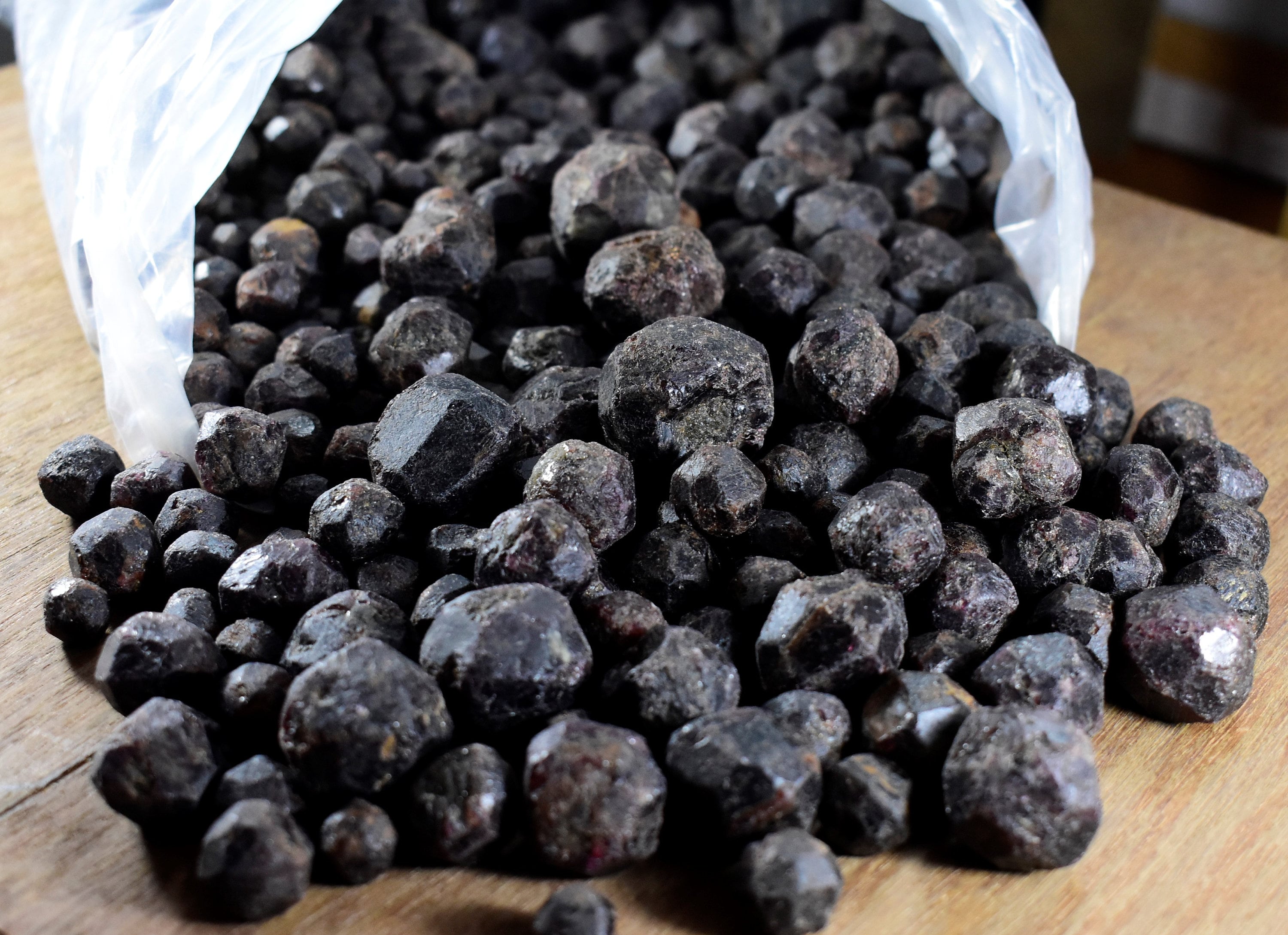 Garnet Rough Specimen Natural Red Dodecahedron Almandine Garnet
