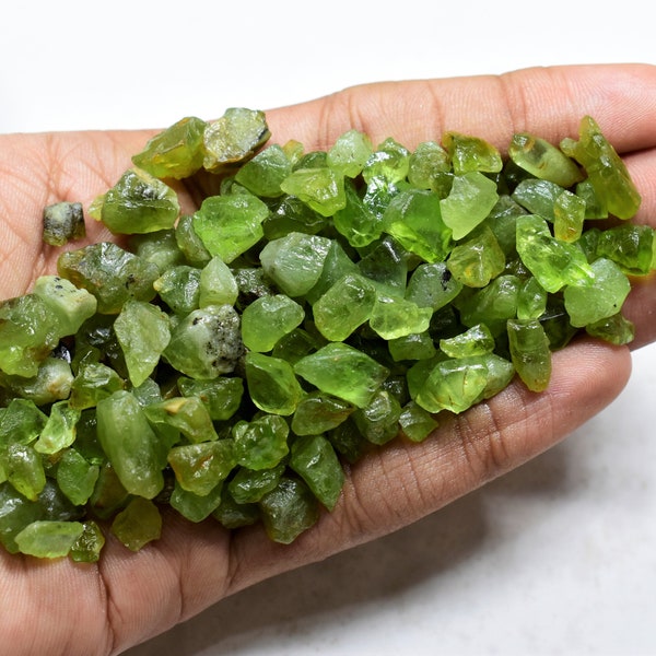 100 Carat Natural Green Peridot Rough Raw Peridot Rough Gemstone for Ring Jewelry Healing Mineral Peridot Rough Peridot Crystal Rough V5082