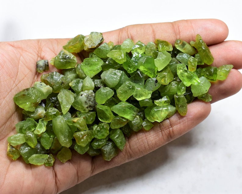 100 Carat Natural Green Peridot Rough Raw Peridot Rough Etsy