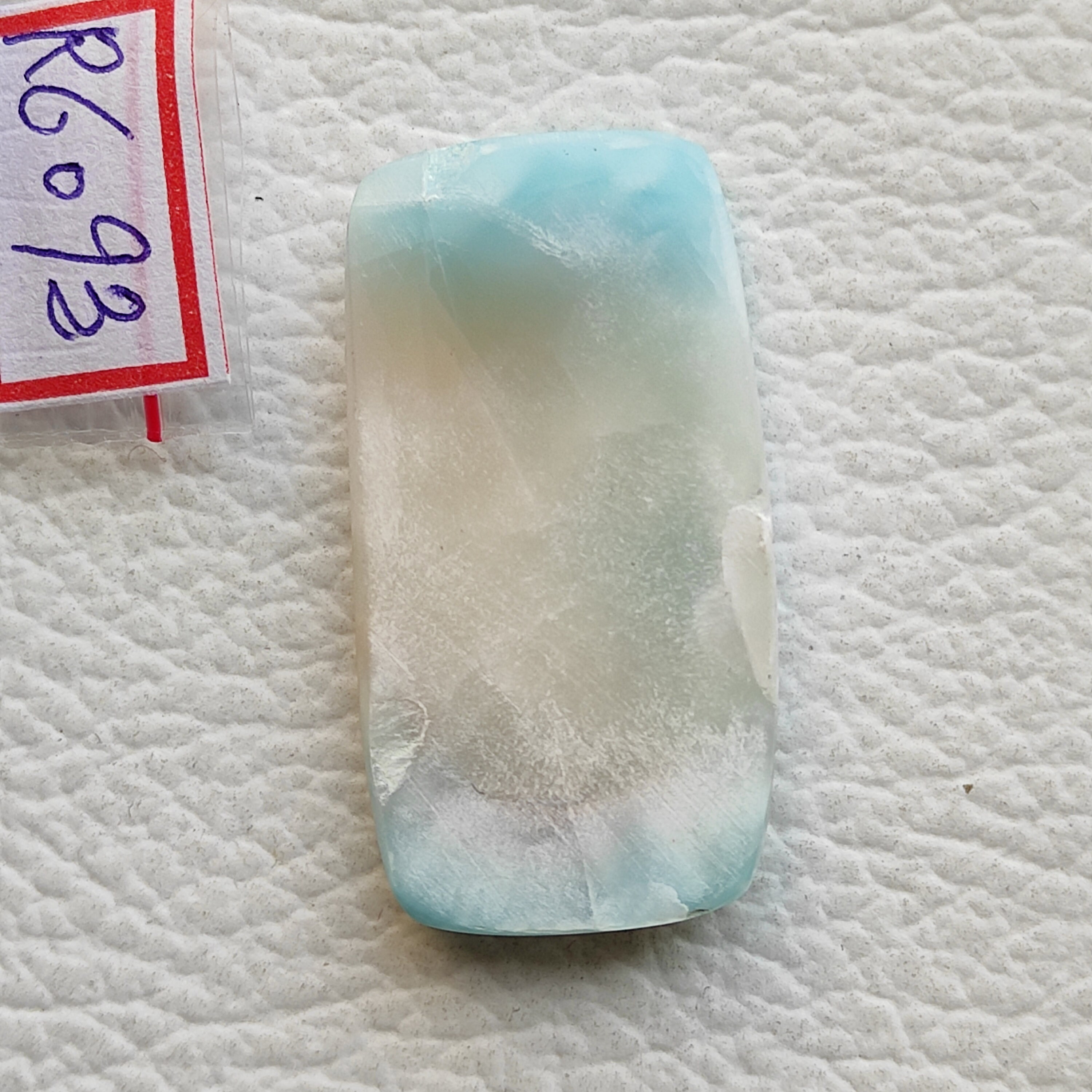 thumbnail image 2 of Impressive Natural Sky Blue Larimar Cabochon 31mm 2 of 9