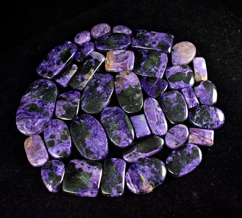 1540ct Rare Wholesale Lot chatoyant Charoite cabochon Mix 37pc gemstone lot russian charoite designer purple Charolite cabs for jewelry 900