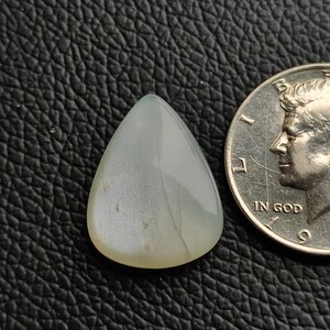 Silky white moonstone cabochon pear shape 25 carat designer chatoyant white moonstone healing mineral stone highly polished gemstone R11336