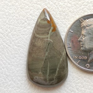 Weide Creek Jaspis Cabochon 45 Karat 41x22x6 MM Birnenform Natürliche Weide Creek Jaspis Cabochon Lockerer Stein glatt poliert Edelstein R8703
