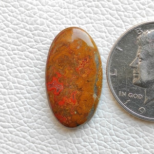 Moroccan Seam Agate Cabochon 25 Carat 31X17X4 MM oval Shape Natural Multi Colour Moroccan Seam Agate Cabochon Handmade Gemstone R12410