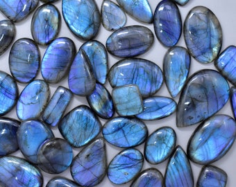 5000 Carat 125-150 Pieces Top Quality Labradorite Cabochon Blue Labradorite Wholesale Labradorite Cabochon Loose Labradorite Gemstone V61-6