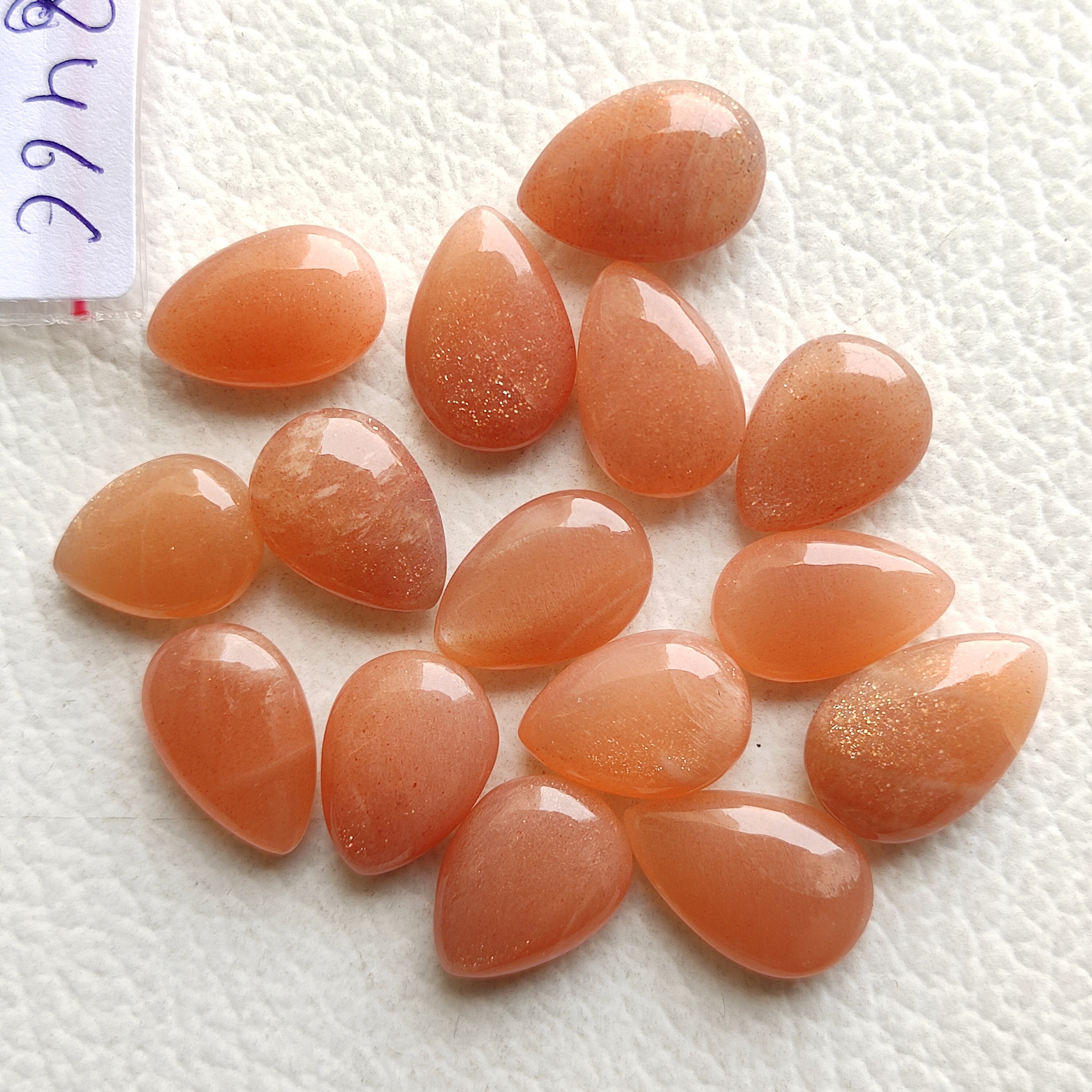Apricot Moonstone Briolette Stone 80ct 15pcs Pear Shape Etsy