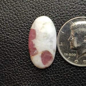 Rare pink tourmaline with quartz flatback cabochon crystal tourmaline quartz healing mineral stone hand polished gemstone for jewelry R12045