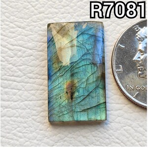 Rectangle Shape Multi Colour Flashy Labradorite Cabochon Designer Sparkle Flashy Labradorite Gemstone Highly Polished Gemstone R7079-R7082