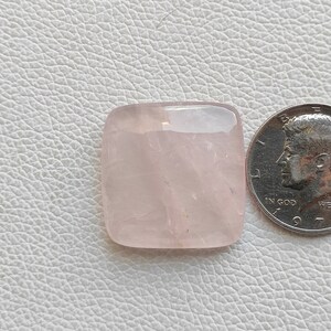100% Natural pink rose quartz flatback cabochon cushion shape rose quartz healing stone mirrory polished gemstone for wire wrapping R11567
