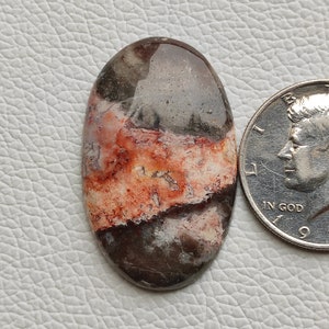 60ct Natural multi color crazy lace agate cabochon 46X28X5 MM Oval shape crazy lace agate healing mineral gemstone for wire wrapping R11331