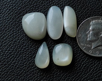 5pcs Wholesale lot mix shape natural blue flashy moonstone cabochon rainbow moonstone flatback cabochon healing gemstone for jewelry R13609