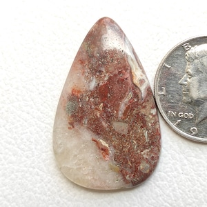 Crazy Lace Agate Cabochon 70 Carat 49X31X5 MM Pear Shape Natural Mix Colour Crazy Lace Agate Cabochon Crazy Lace Agate Loose Gemstone R8420