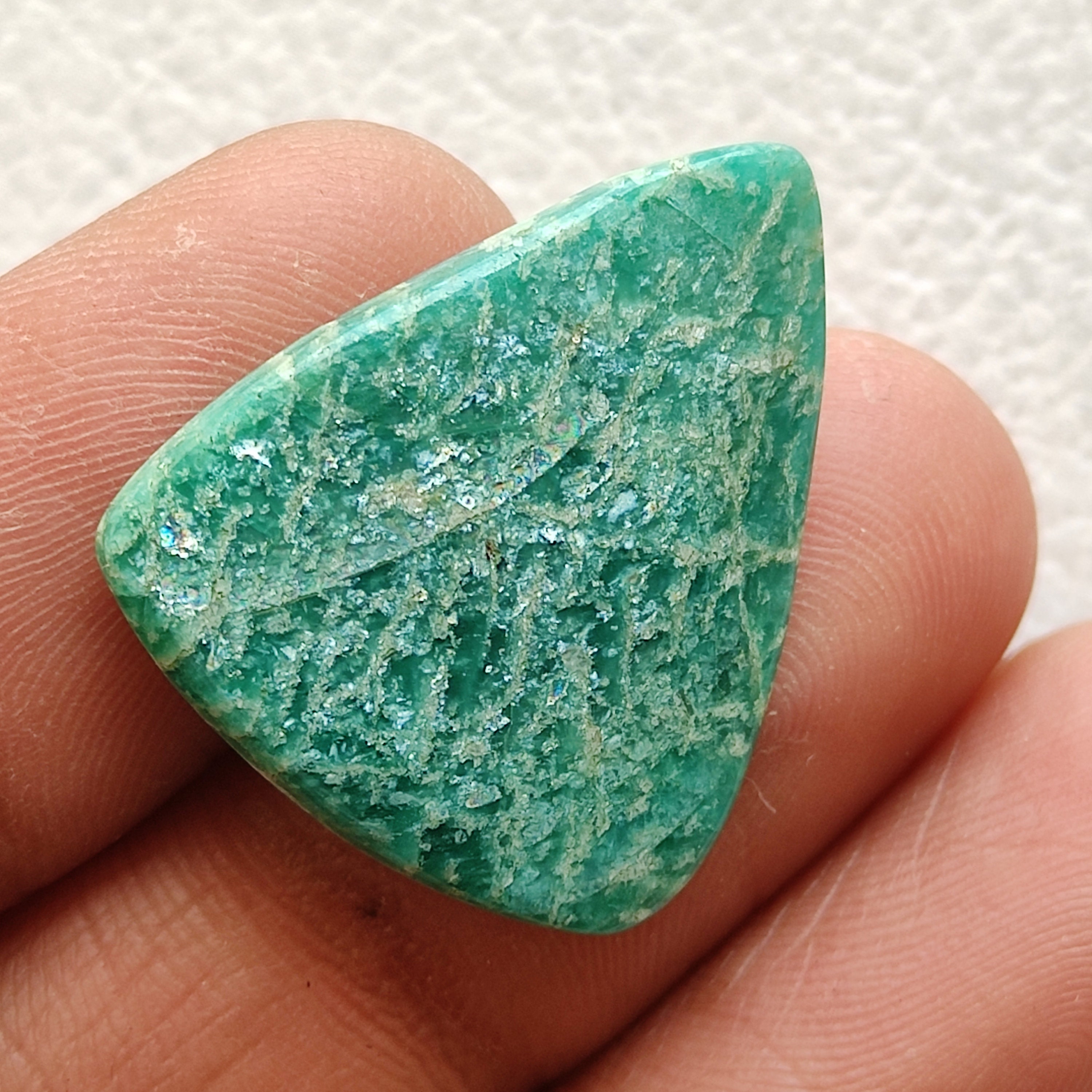 Amazonite Cabochon 20 Carat 28X23X4 MM Pear Shape Natural Etsy
