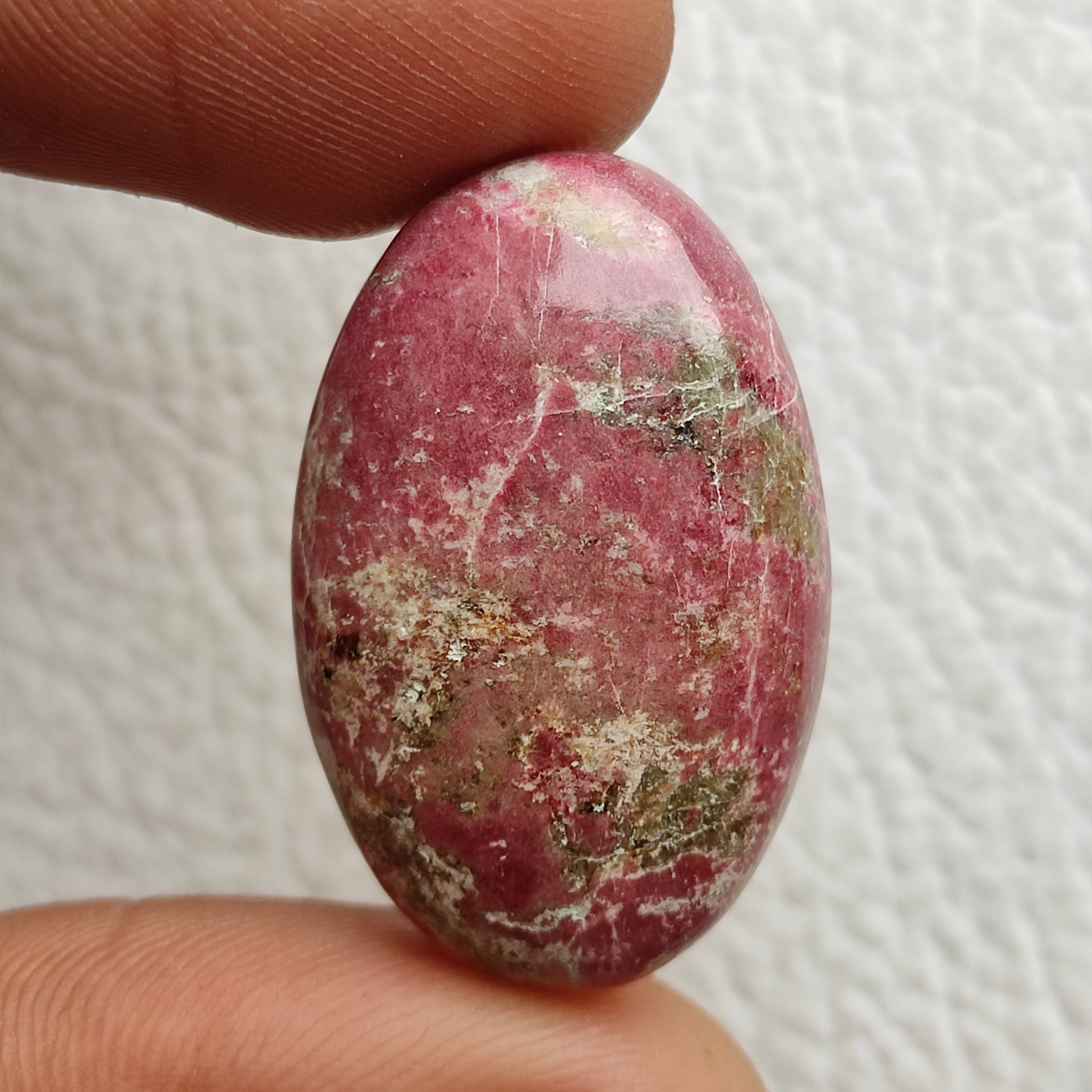 画材 Thulite genuine Thulite - Tumbled - 1 Stone 