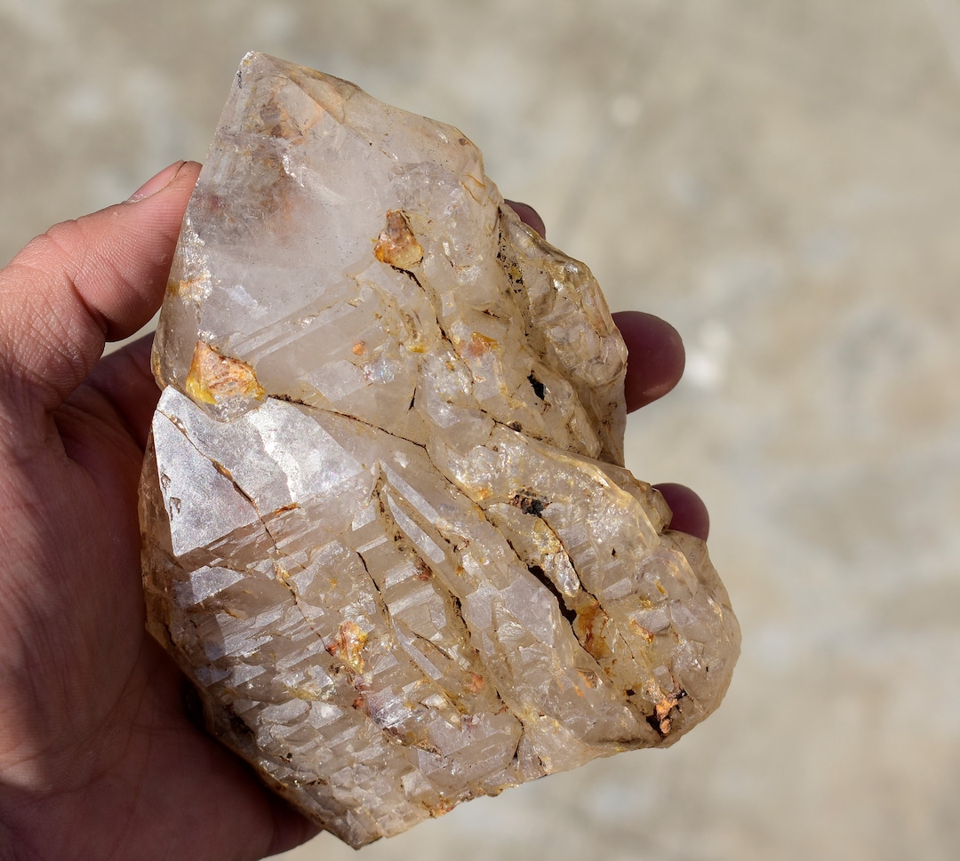 543 Gram Natural Crystal Clear Rod 13.2 Cm Rare Unique Shape Pointed ...