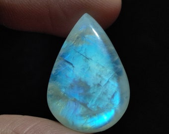 AAA Quality 20 Carat 2-3pcs Moonstone Cabochon Natural Blue Flashy