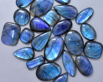 1000 Carat 25-30 Pieces Blue Sheen Labradorite Wholesale Labradorite Cabs Top Quality Labradorite Cabochon Loose Labradorite Gemstone V61-5