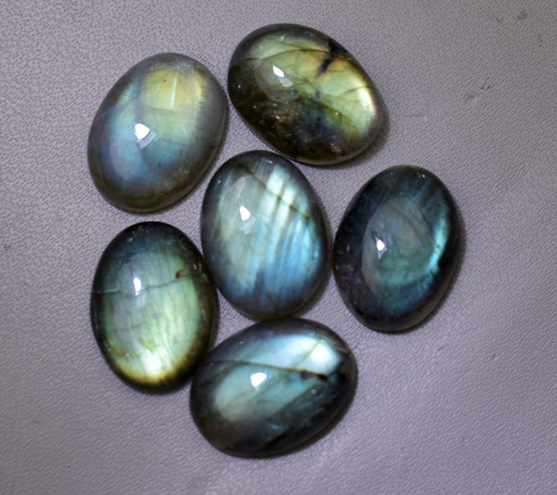 16X12 MM 6pcs Rare Multi Flashy Labradorite Cabochon Oval Shape Calibrated Labradorite Loose Gemstone For Jewelry Wholesale lot Price V5033